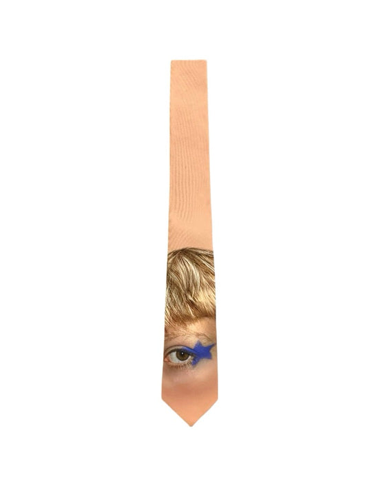 Starlight Portrait Tie – Peach Beige