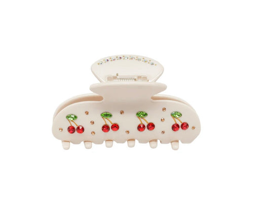 BIG EFFING CLIP IN  WILD CHERRY -White